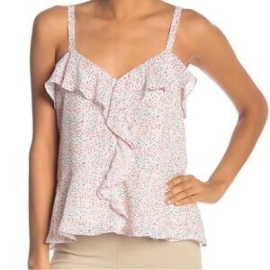 Parker ruffle sleeveless blouse